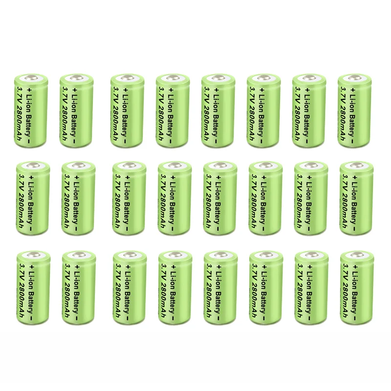 8Pcs-16pcs Lithium battery CR123A  16340 CR17345 16340 cr123a 3v/3.7v rechargeable Batteries for Gas meter Wireless Door Alarm