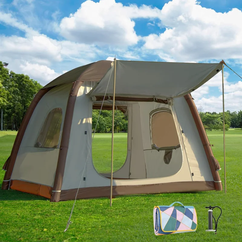 Luxury Family  Tent Oxford Cloth Waterproof Breathable Inflatable Tent Outdoor Folding tent  potluck activities