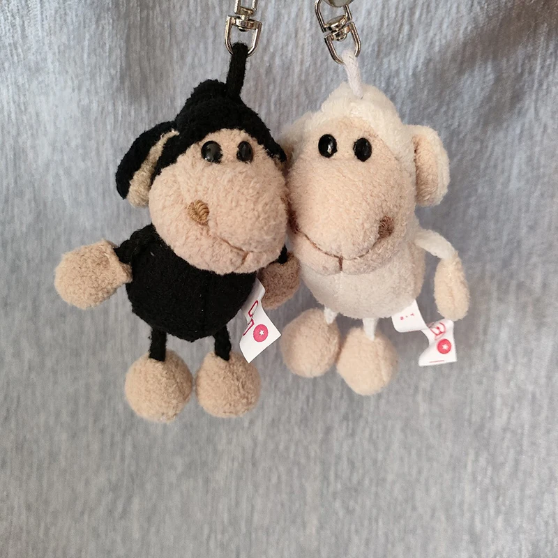 LLavero de peluche de oveja negra para parejas, 1 piezas, divertido, Animal lindo, creativo, dibujos animados, mochila, bolsa, accesorios de decoración, colgante, regalo