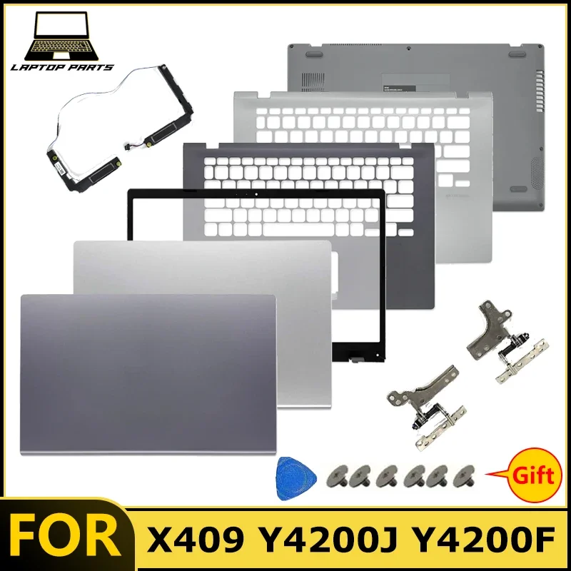 New For X409 X409F X409D Y4200J Y4200F Laptop LCD Back Cover Palmrest Laptop Frames Bottom Laptop Frames Case/Top shell  set