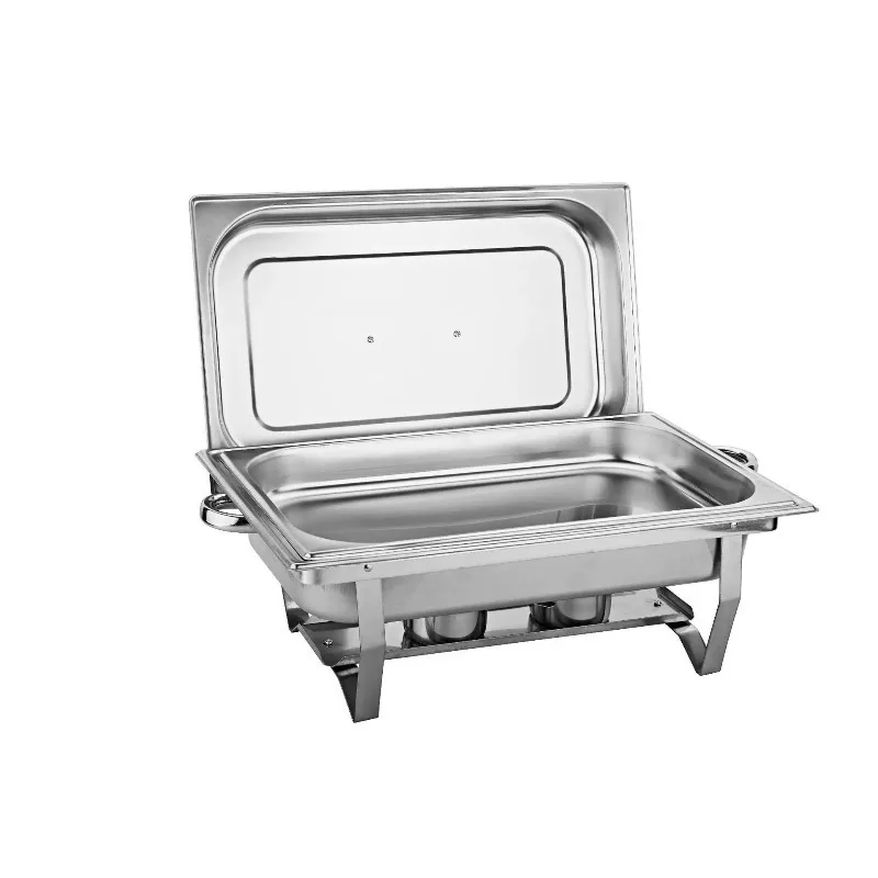 Buffet Stove Stainless Steel Rectangular Hotel Insulation Basin Self-Service Snack Breakfast Boiler Model 433 Energy