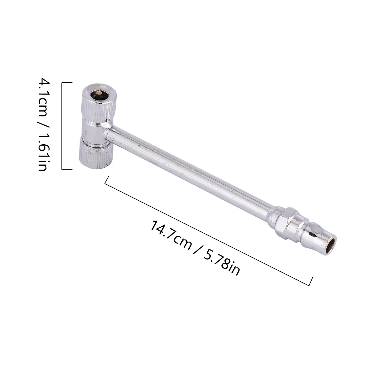 หัวเติมลมอเนกประสงค์ 1 ชิ้น ทนทาน ใช้งานง่ายสำหรับยางรถยนต์หลากหลายประเภทและงานอุตสาหกรรม