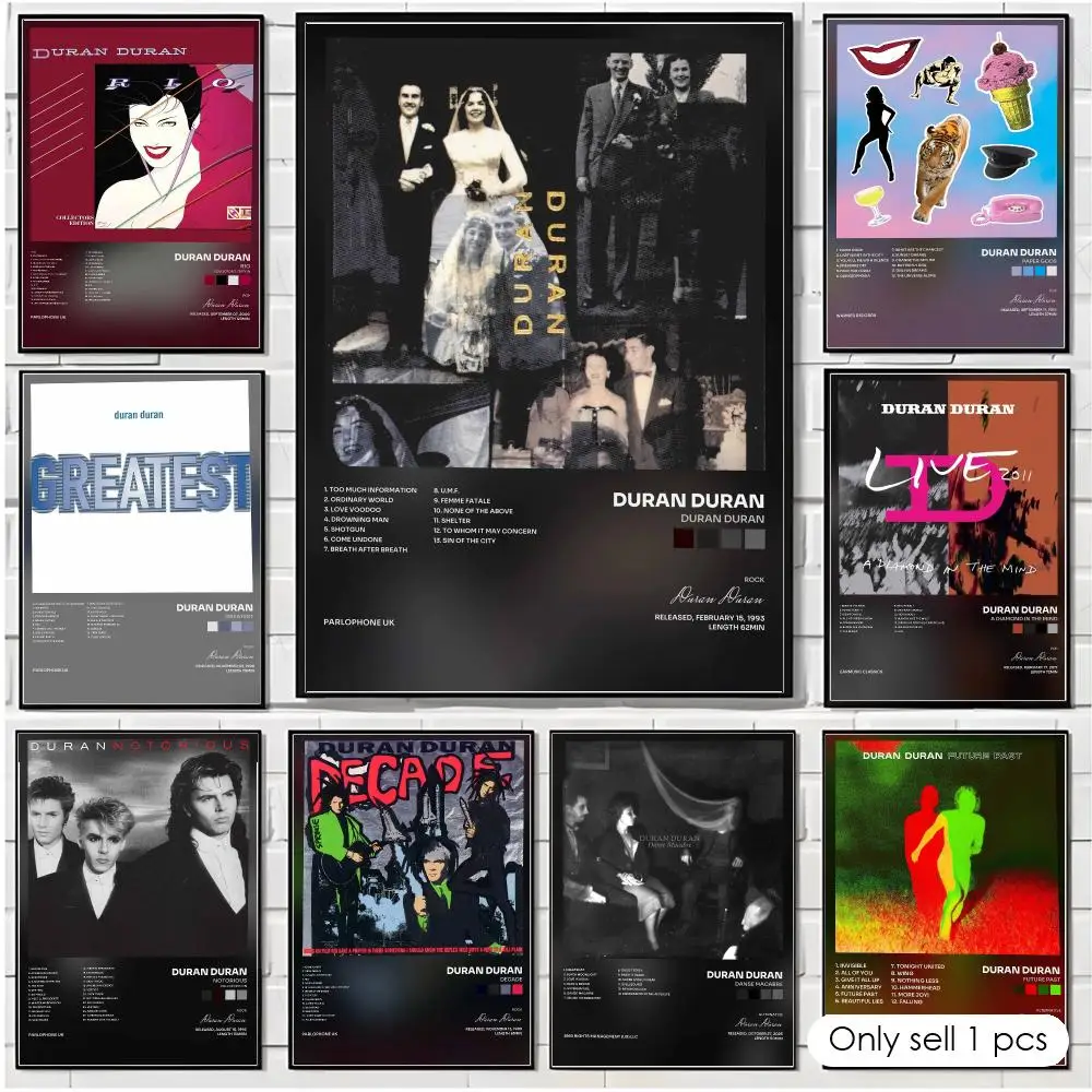 Band D-Duran Duran Poster Wall Art Poster Print Decorative Picture for Living Room Bedroom Home Decor