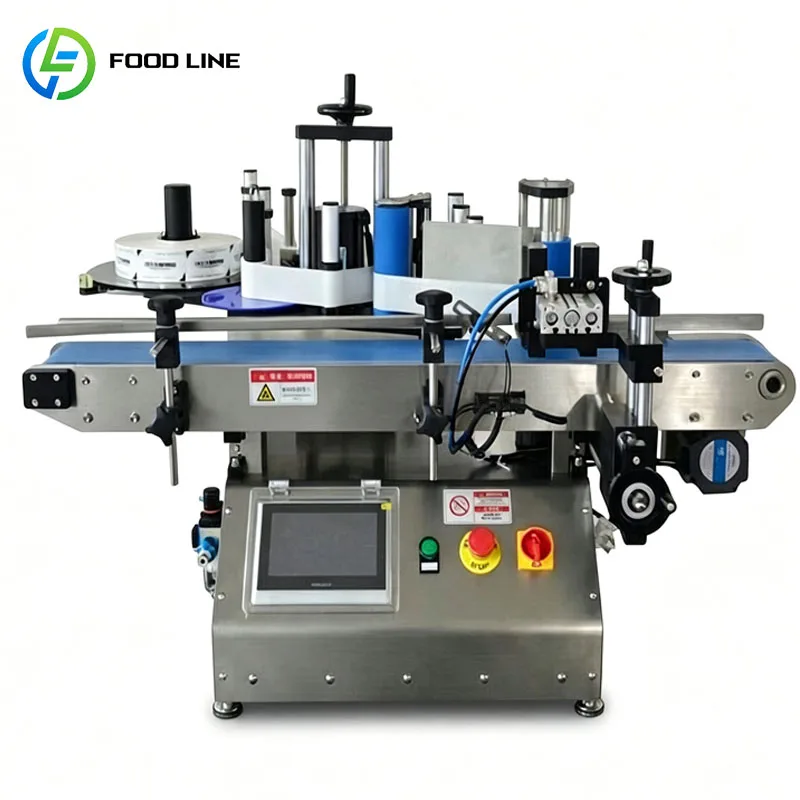 Automatic Round Bottle Labeling Machine Industrial Sticker Labeler For Commercial Packaging Factory Customized