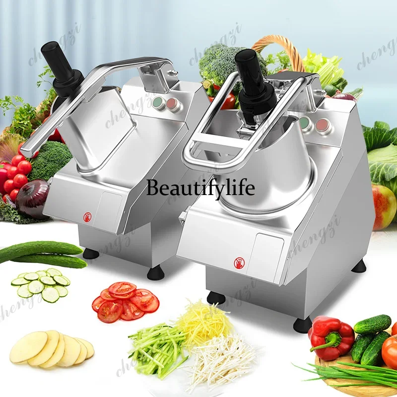 Vegetable Cutter Commercial Canteen Hotel Kitchen Potato Slicing Machine Stainless Steel 27 Cutters to Choose From 200-250KG/HDD