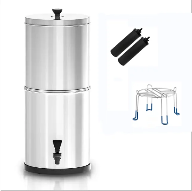 Gravity water filtration system filter bucket BB9-2 PF-2 is suitable for family outdoor camping and hiking emergency preparation