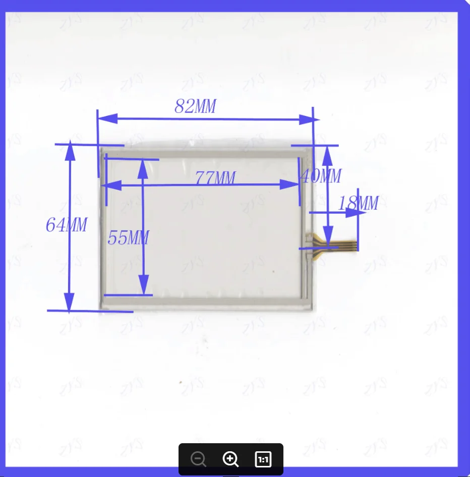 ZhiYuSun DYD959 3.5inch 4 lins Touch Screen For GPS CAR 82mm*64mm sensor glass Industrial application this's compatible 82*64