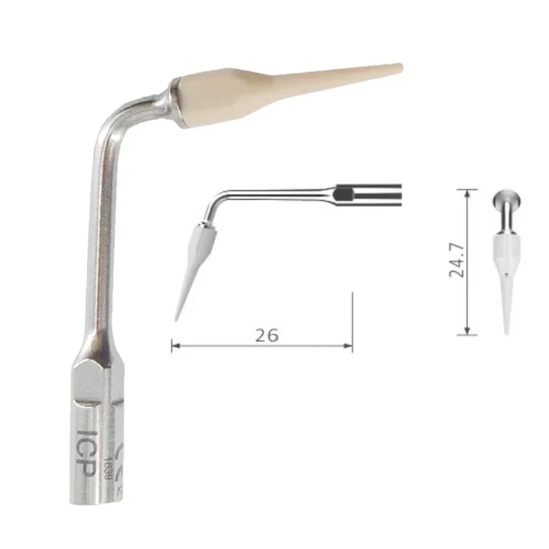 

ICP Стоматологический ультразвуковой наконечник для скалера, подходит для дятла/EMS, наконечник для скалера, чистка стоматологии, керамическое обслуживание, имплантация, пики