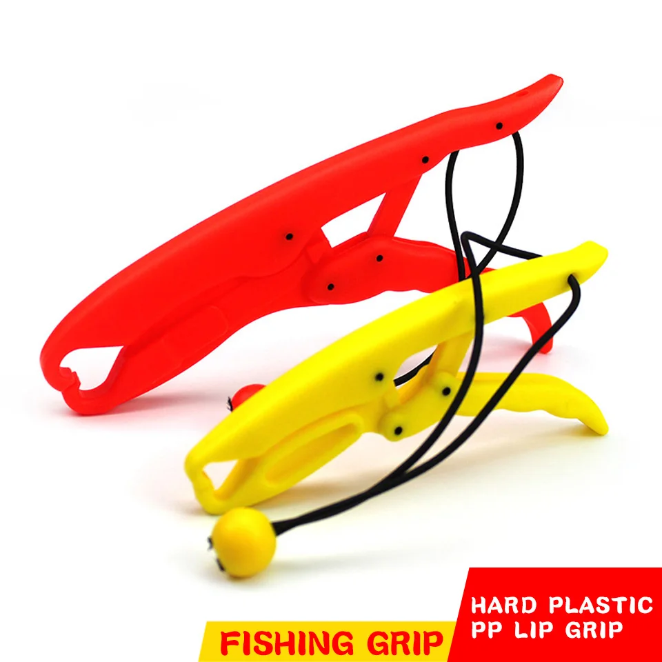 1Pcs Fishing Grip PP Hard Plastic LipGrip Fish Grip Controller Red Yellow Avialable Floating Peche Griper Pescaria de Pesca