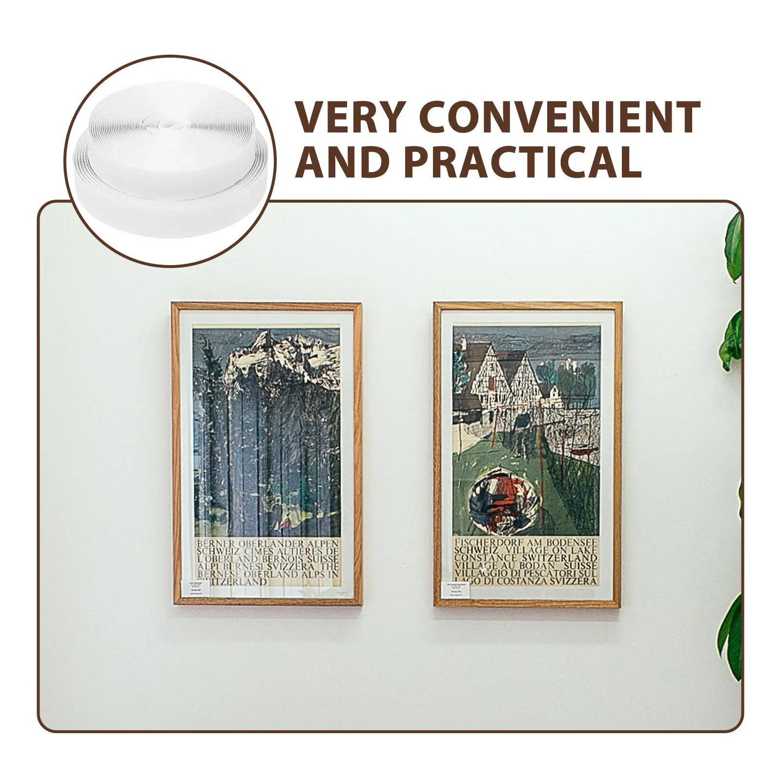 

2 рулона двусторонней ленты-липучки с сильной адгезией, самоклеящиеся полоски для дома, офиса, палаток, штор, диванов, подушек, крепления