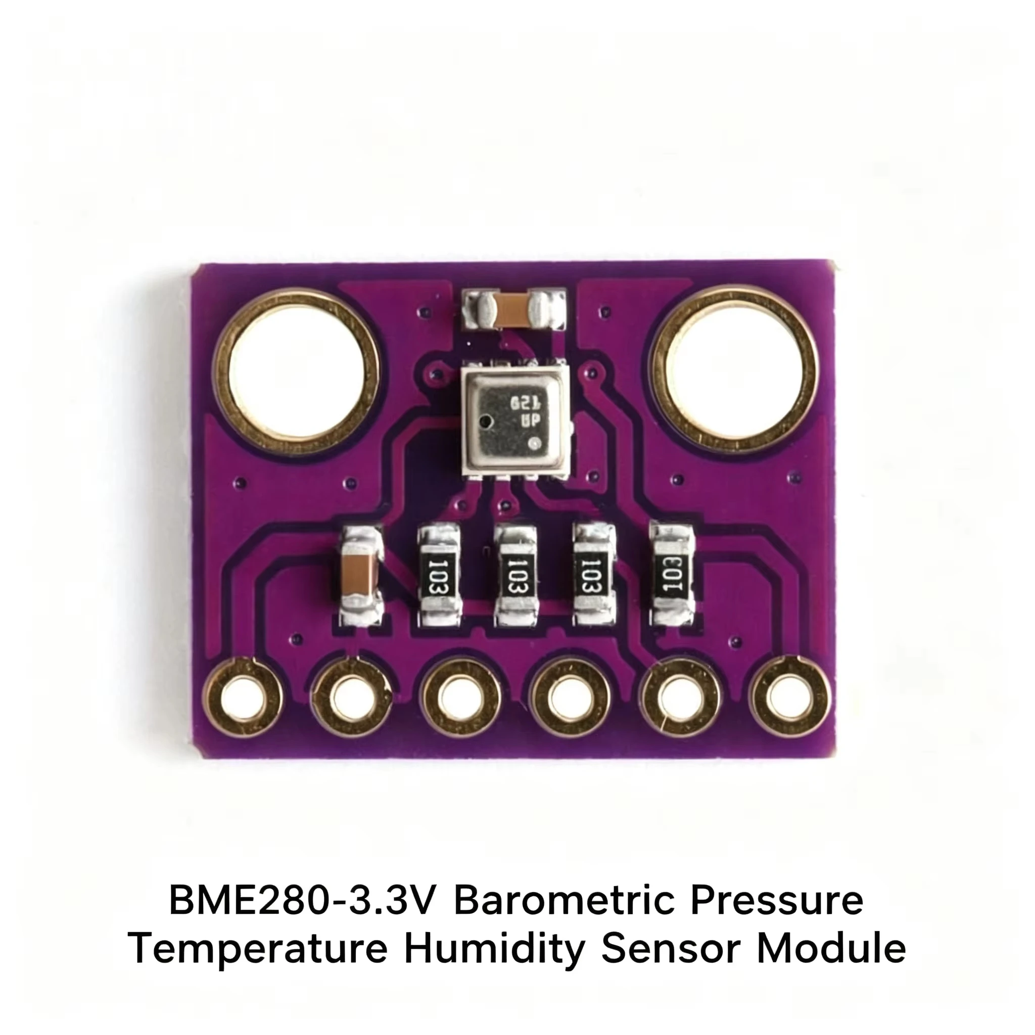 BME280 (3.3V/5V) High-Precision Atmospheric Pressure, Temperature, and Humidity Sensor Module (Embedded)