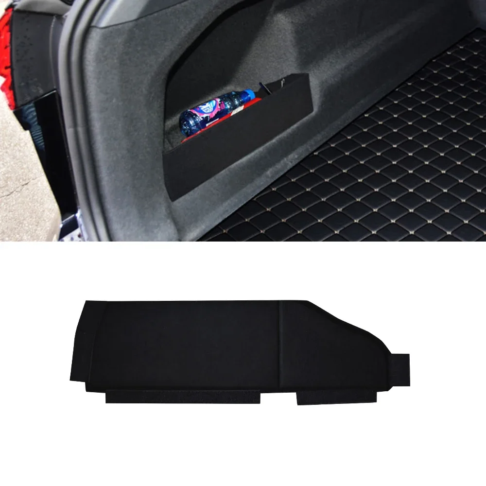 For VW Volkswagen Touareg CR 2019-2023 Car Accessories Flannel Auto Trunk Side Storage Organizer Board Baffle Partitions Plate