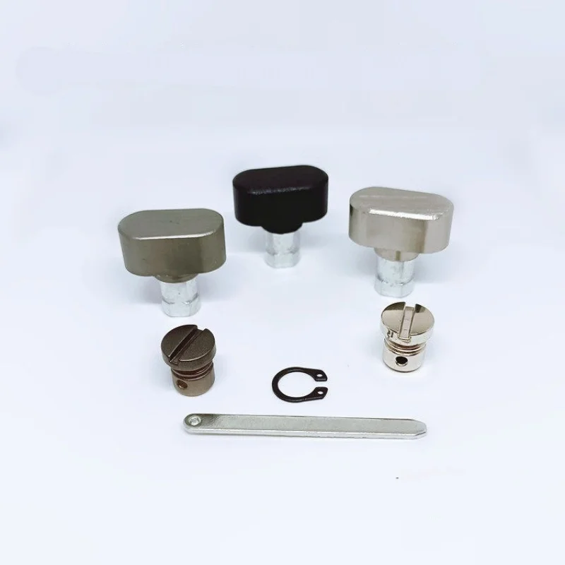 Bathroom Door Lock Deadbolt Knob Kit Solid Metal Interior Door Lock Twist Handle Rotating Accessory Lock Body Safety Head