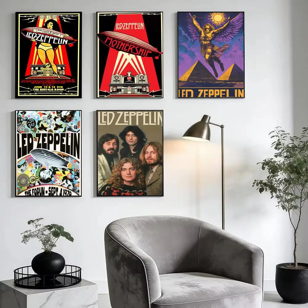 Legendary Rock L-Led Z-Zeppelin Poster Modern Minimalist Wall Art Prints for Bedroom Living Room Home Decor Interior Gift