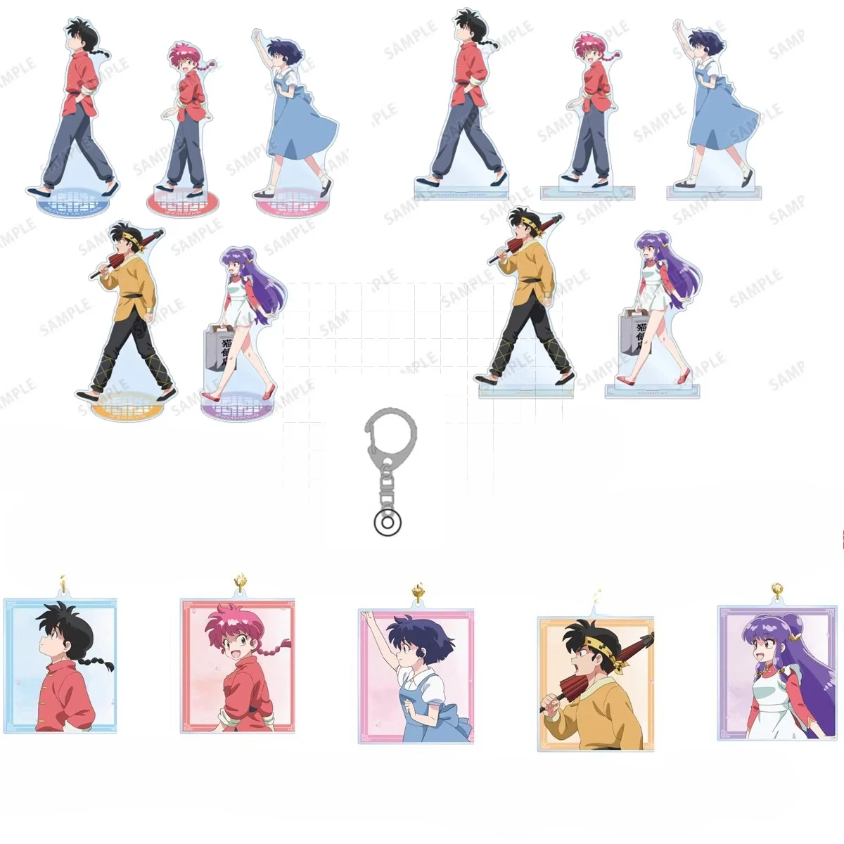 

Игра Hibiki Ryoga Шампунь Kuonji Ukyou Tendou Akane Акриловая фигурка-подставка Кукла Аниме Брелок Модель Тарелка Косплей Игрушка в подарок