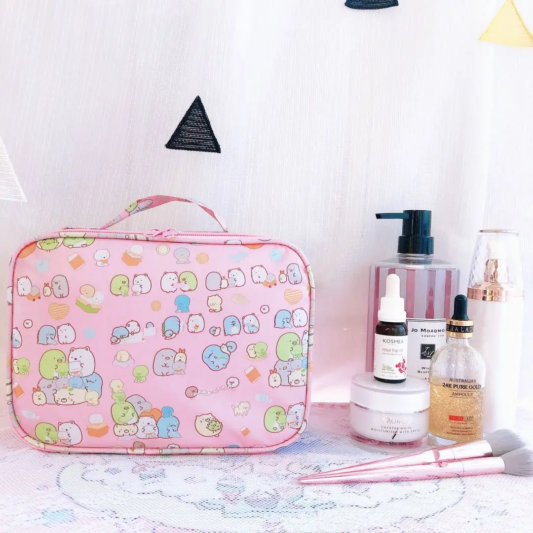 Hallo Kitty Cartoon Frauen Make-up Tasche Sanrio Melodie Cinna moroll Print Mädchen hohe Kapazität wasserdichte Toiletten artikel Lagerung