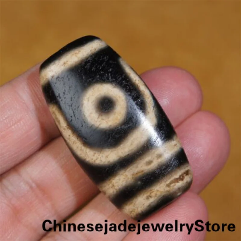 

Древние тибетские бусины DZI, Старый Агат Ruyi, 2 глаза, тотем, амулет, подвеска GZI