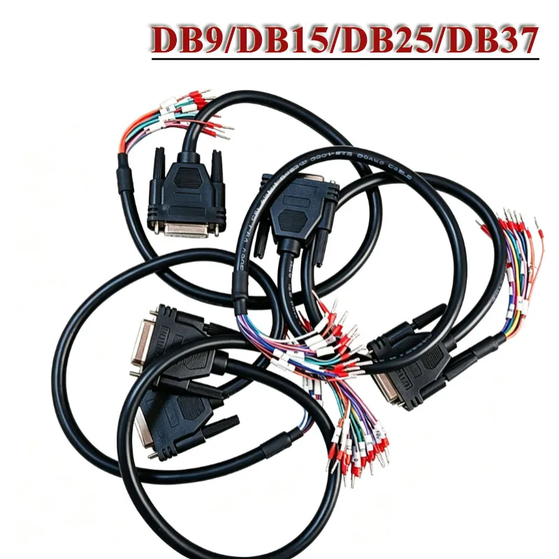 DB9 DB15 DB25 DB37 Connector Line with Number Tube 9/15/25/37 Pin Terminal Wire DB37/25/15 Serial/Parallel Port Connecting Cord