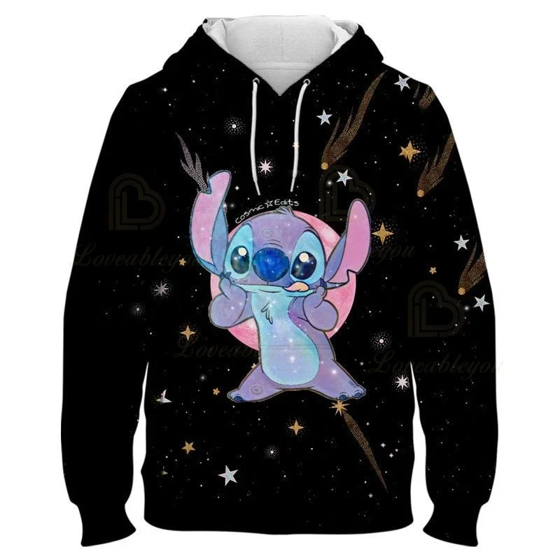 Hip Hop Hoodies Dis Stitch 3d Hoodie Men Women\'s Fashion Hooded Sweatshirt Kids Clothing Jackets Anime Clothes