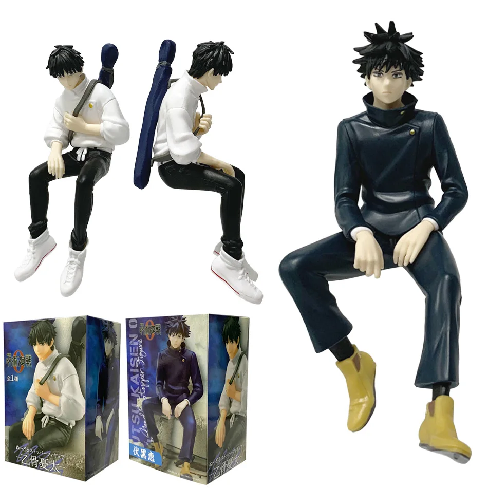Nuevo Jujutsu Kaisen Fushiguro Megumi figura de acción muñeca sentada decoración de coche modelo de PVC regalos para niños modelo Juguetes