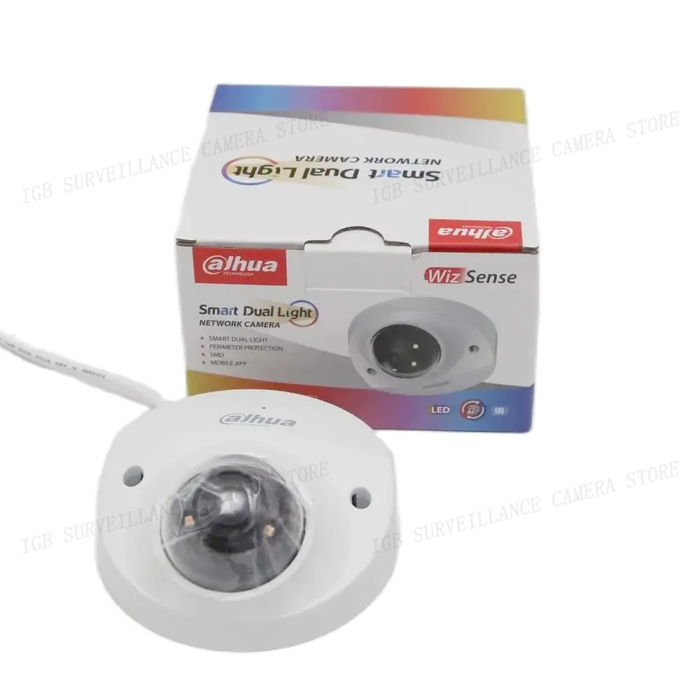 Dahua IPC-HDW2449T-S-PV 4MP Full Color Smart Dual Light Active Deterrence WizSense Network POE IP Camera 2-Way Audio SD