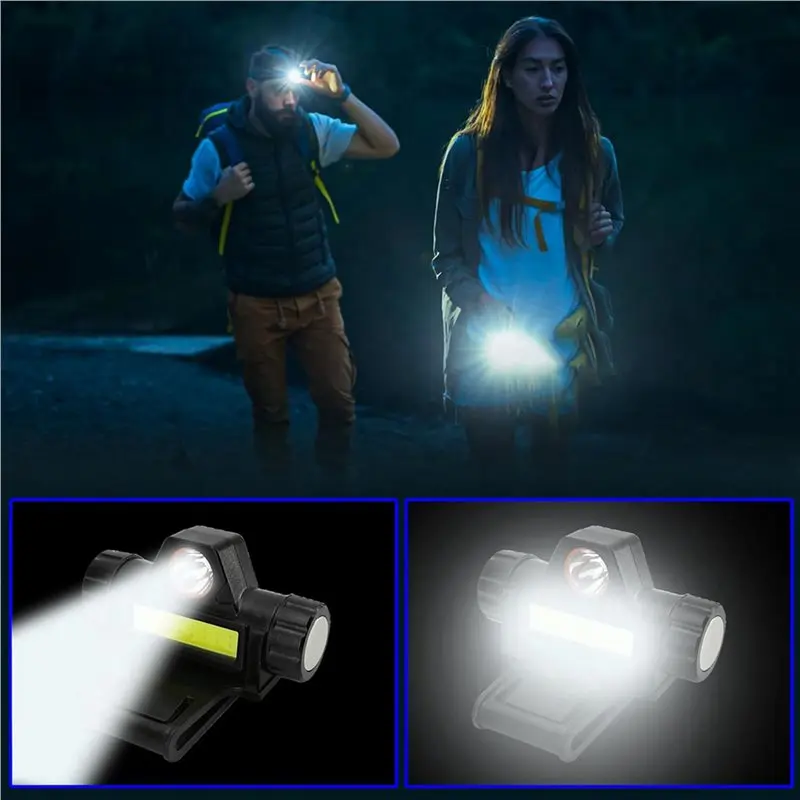 Durable Using 20X Rechargeable Welding Helmet Light Versatile Headlamp Flashlight With Mount Holder, Automatic Dimming