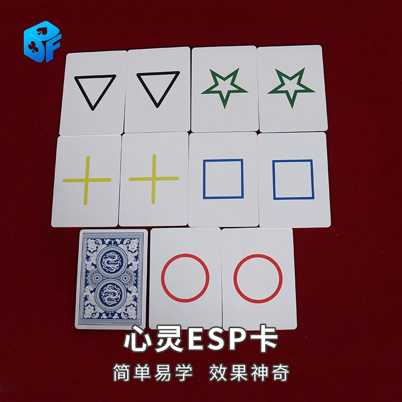 Funny Esp Classic Cards Group Card Sets Magic Tricks Close Up Street Stage Poker Magic Props Children Kids Magic Toy