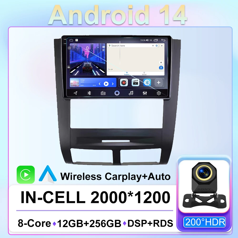 

Carplay Android For SSANGYONG Rexton 2002 2003 2004 2005 2006 Auto Radio Multimedia GPS 2din Car Navigation Monitor Video Screen