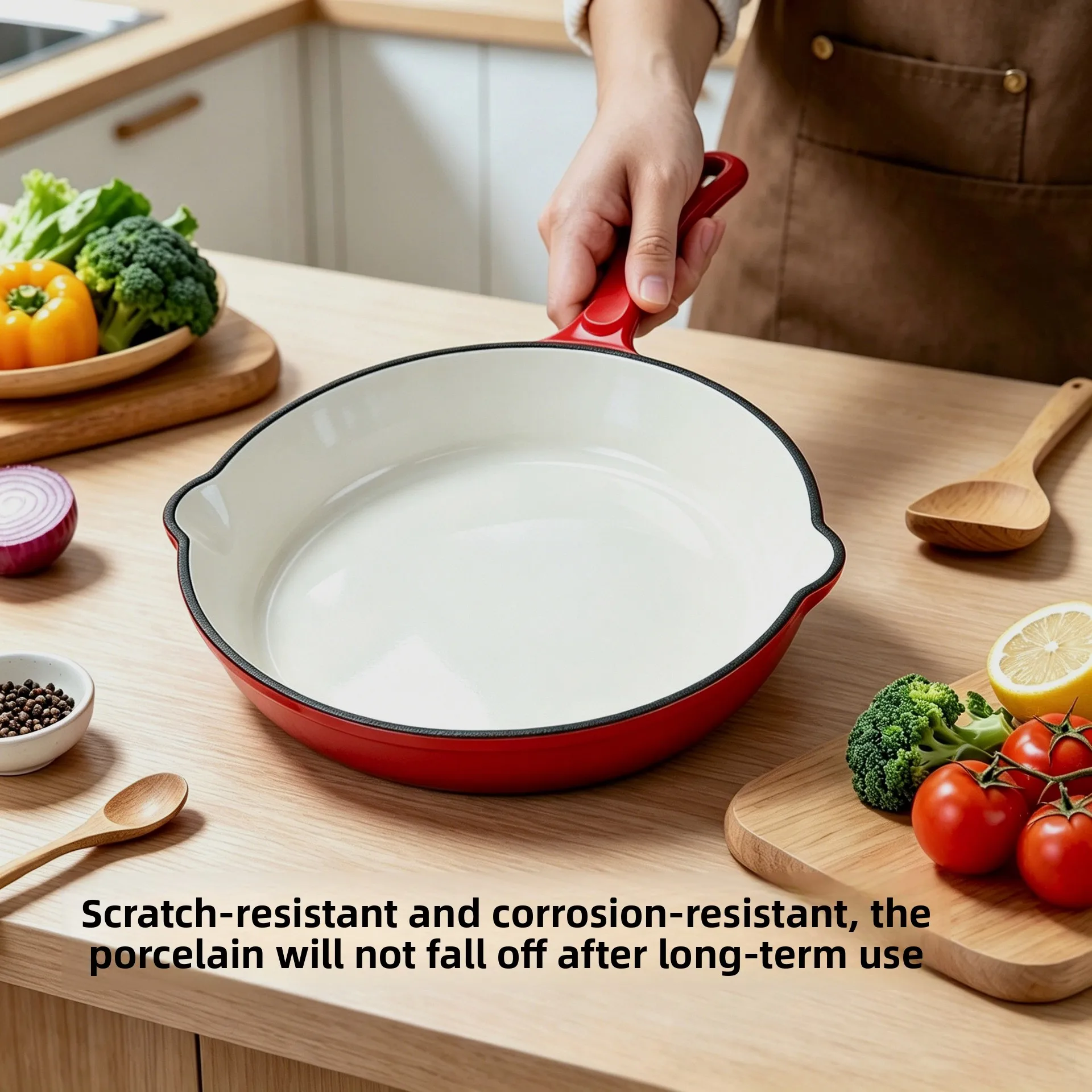 Cross-border cast iron pan non-stick pan household small frying pan omelette steak induction cooker gas stove is applicable