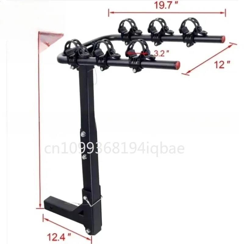 

3-Bicycle Rack 2-Inch Receiver Trailer Hitch Bike Carrier for Cars Trucks SUVs Vans RVs Auto Accessories in stock