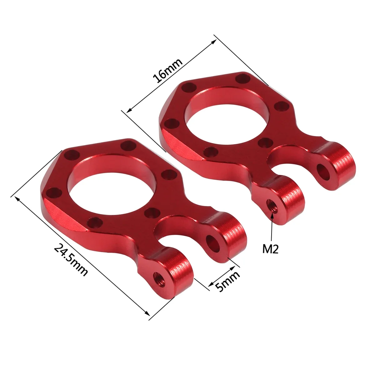 Aluminium Cnc Rc Trekhaak Schaal Lier Bumper D-Ring Voor 1/10 Rc Crawler Scx10 Wrangler Gladiator Trx4 Element Enduro Tf2 D90 Cc01