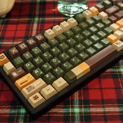 Game Cat Keycaps Set 143keys Custom Retro Green Artisan Keycaps Cherry Cute Anime Point Key Caps Mechanical Keyboard MX Switch