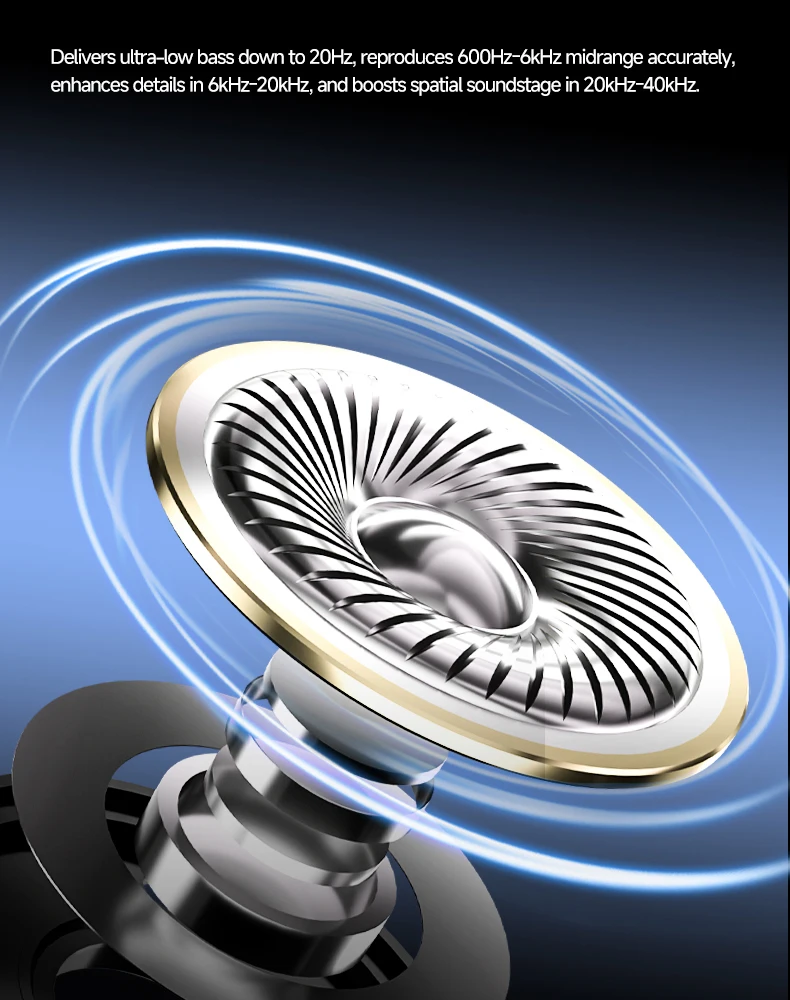 Neuer kabelloser Gaming-Kopfhörer, Bluetooth 6.0, 53-mm-Titan-Treiber, 7.1 Virtual Surround Sound, 15 ms Zero-Latency, für PC/PS5/Mobile – Detail 15