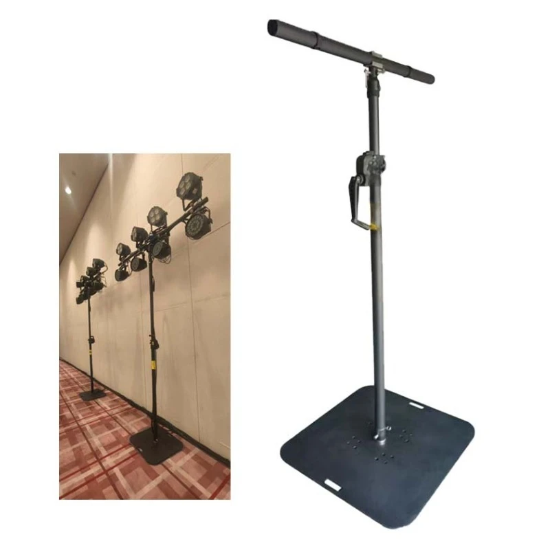 Aluminum Alloy Heavy Speaker Light Stand Steel Base 1.45-2 High Load-bearing 50kg Hand-cranked Light Stand