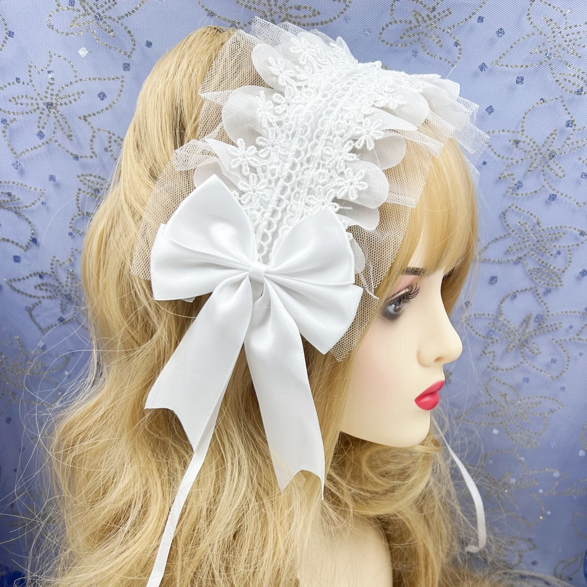 النساء عصابات الشعر الفتاة Headbands جديد الحلو لوليتا مقوس دانتيل سيدة أغطية الرأس خادمة Diy بها بنفسك اكسسوارات حك