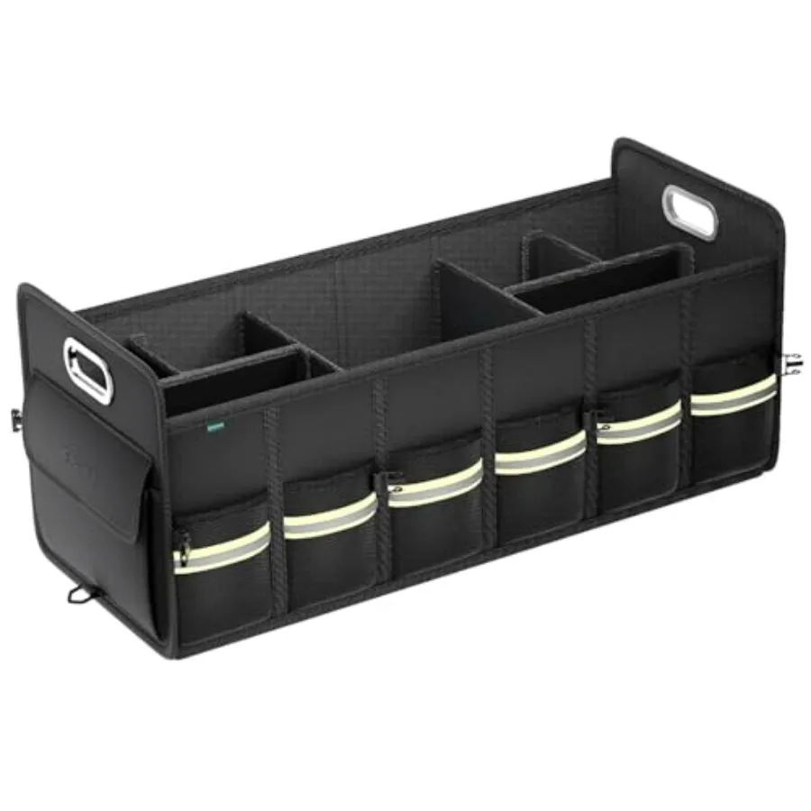 

Trunk Organizer for SUV Large Truck Organizer Back Seat Storage Premium Collapsible Multi-Compartment Car Organizers and Storag