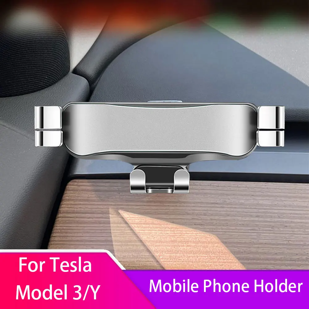 

Car Mobile Phone Holder For Tesla Model 3 Model Y 2017-2023 Air Outlet Mount Bracket Car Accessories Mobile Stand