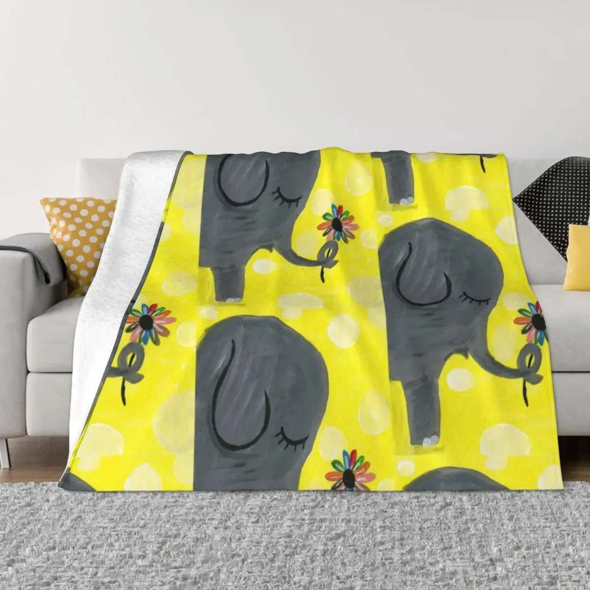 

Giving Elephant Throw Blanket Decorative Throw Fashion Sofas Blankets