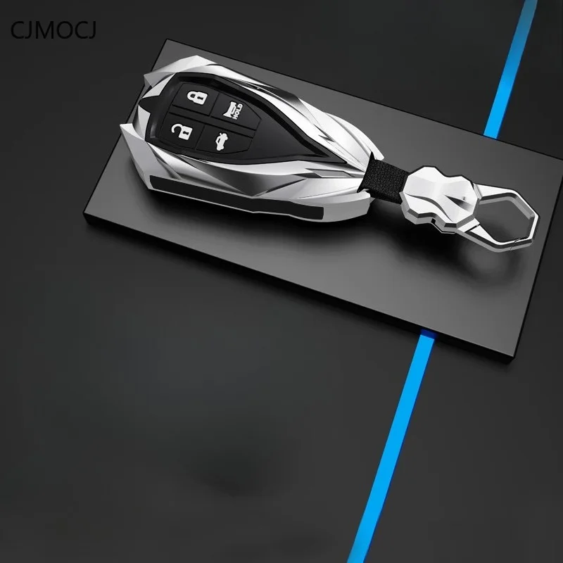 غطاء مفتاح من سبائك الزنك الفاخر لـ Hongqi HS5/HS7/H5/H7/H9 - سلسلة مفاتيح لحقيبة المفاتيح