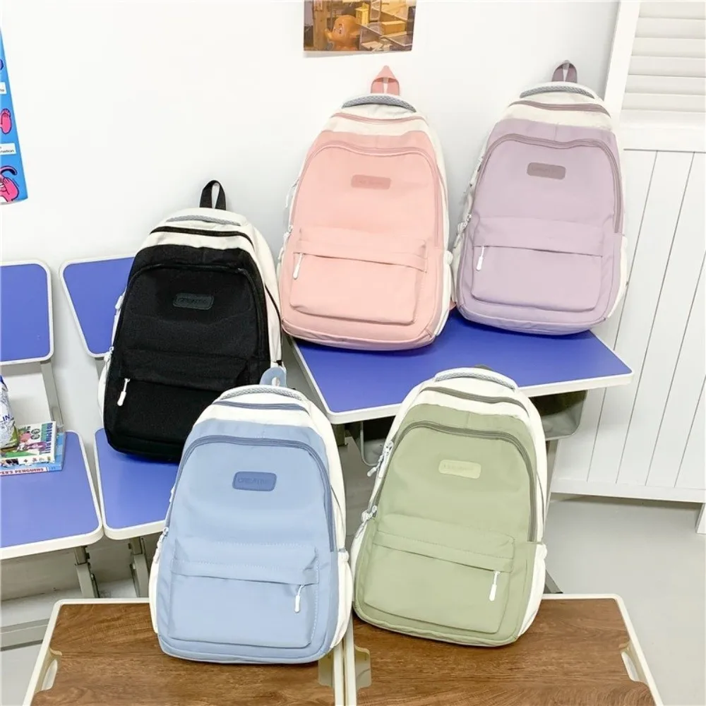 Fashion Nylon Backpack Breathable Multifunction School Bag Large Capacity School Rucksack Girls