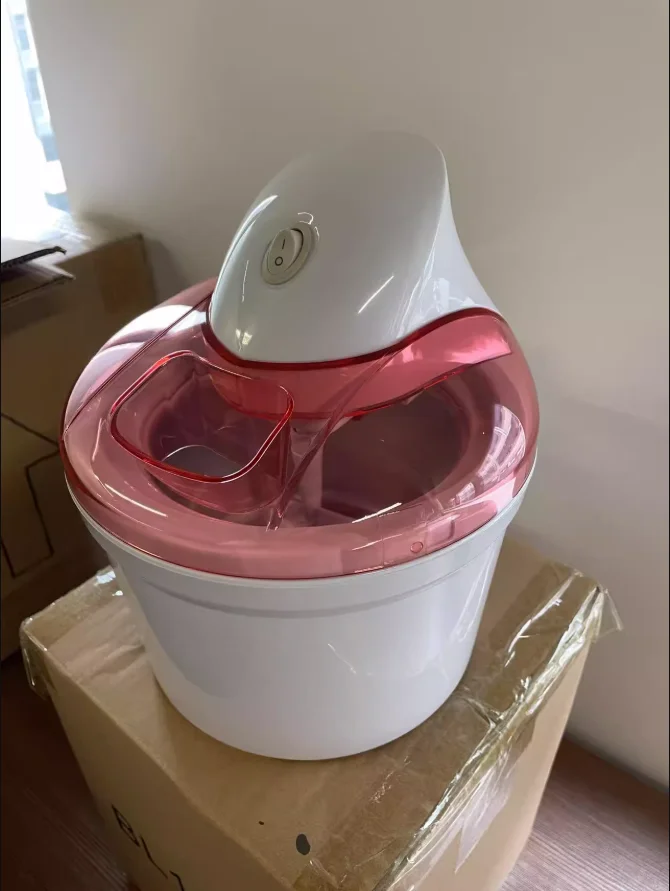 

Портативная электрическая машина для мороженого 220 В для DIY замороженного йогурта и молочных коктейлей, 500 мл домашняя машина для десерта