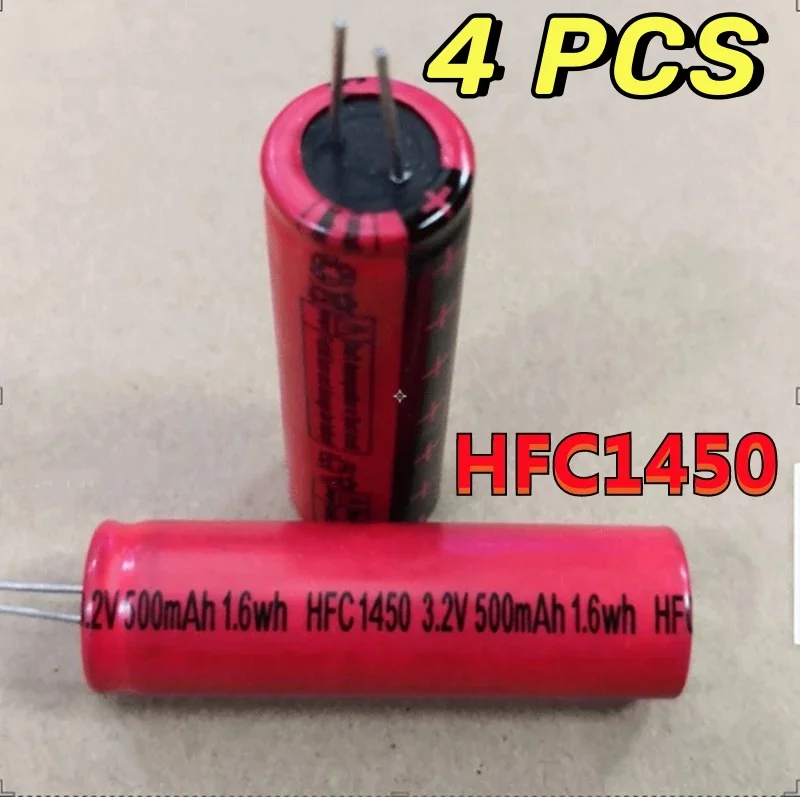 4PCS Original NEW HFC1450 High Rate Rechargeable 3.2V 1.6Wh Lithium Iron Phosphate 14500 Battery 500mah Power 10C Current 5A