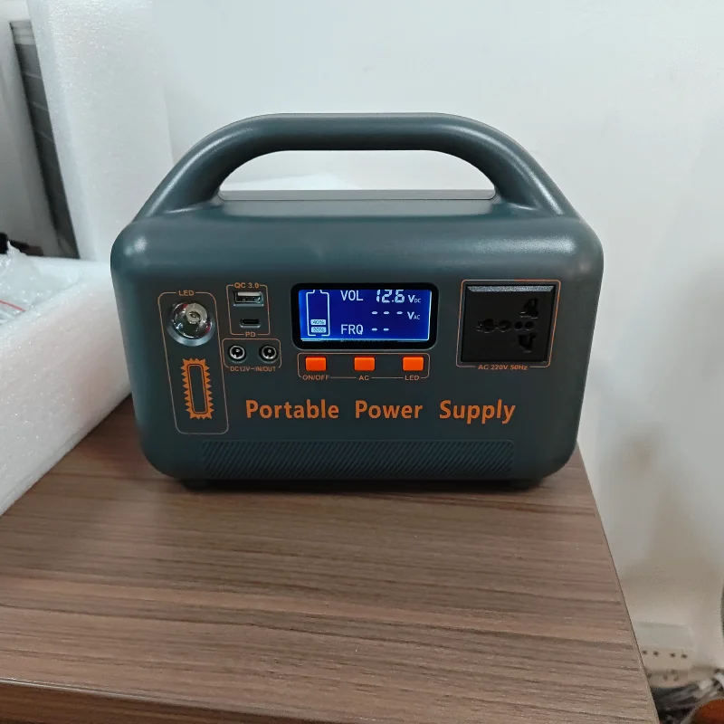 مصدر طاقة متنقل خارجي بقدرة 400 وات 220 فولت عمر بطارية طويل 192 وات في الساعة مناسب لمراوح الإضاءة والتخييم والأجهزة الكهربائية الصغيرة