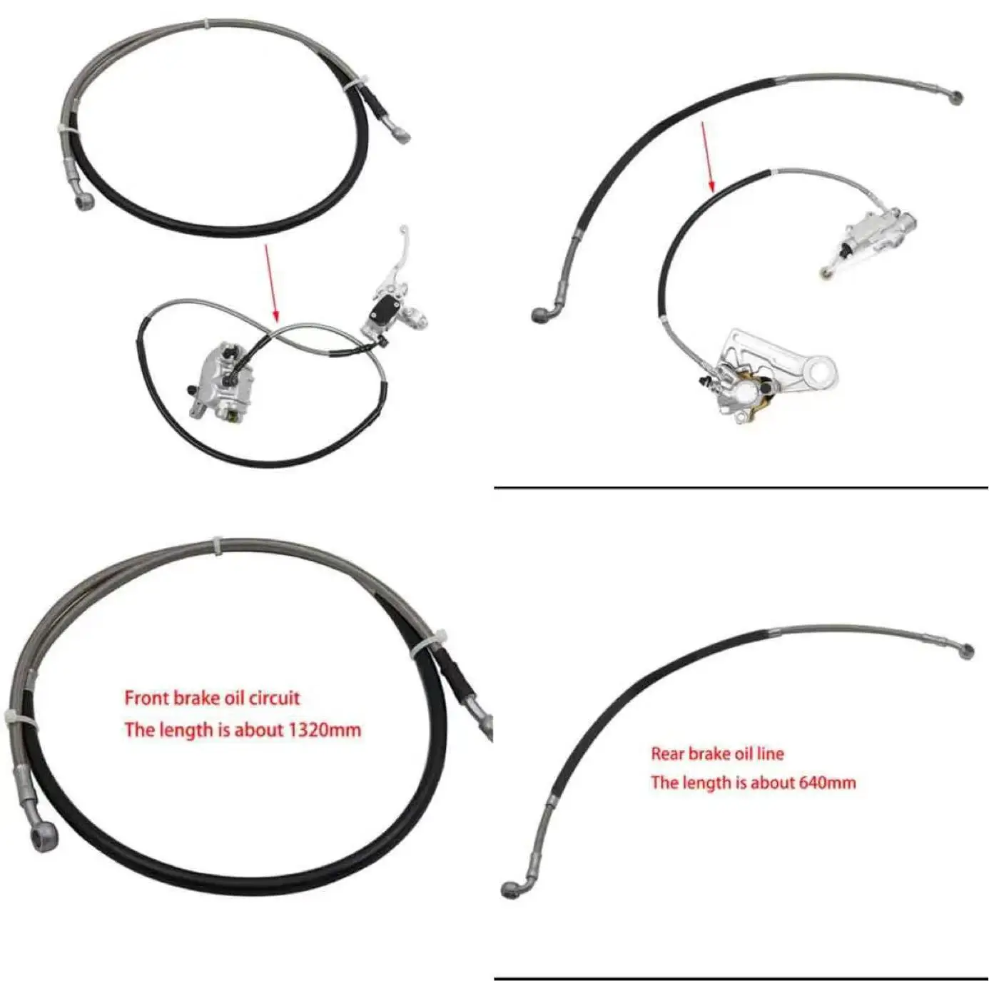 Originaler Motorrad-Hauptbremszylinder-Ölschlauch und Bremskabel vorne und hinten, passend für KTM XCW XCF-W EXC EXC-F SX SXF XC