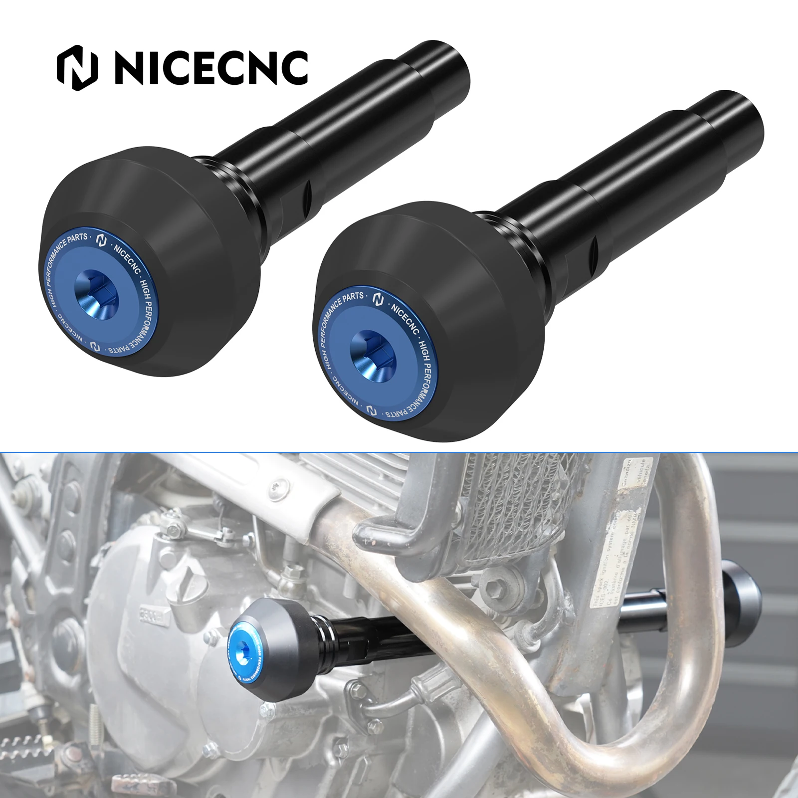 For 1996-2025 Suzuki DR650 Frame Sliders Motorcycle Engine Falling Protectors for Suzuki DR650S DR650SE Suzuki DR 650 S SE