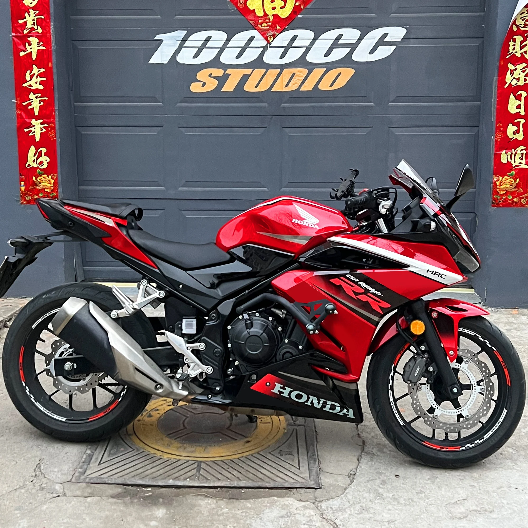 For Honda CBR400R CBR500 Fire Blade sticker decals, pull pattern prints, waterproof decorative car stickers modified parts