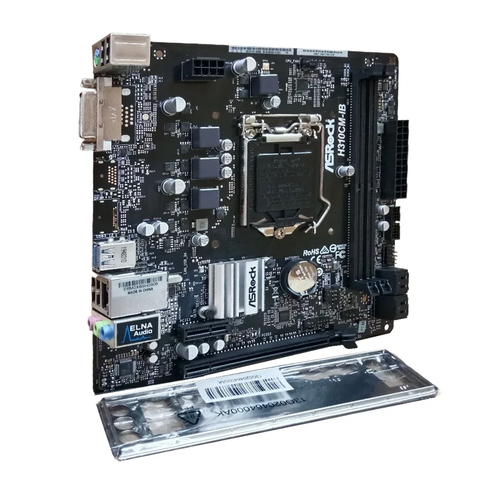 اللوحة الأم ASRock H310CM-IB LGA1151Intel H310 DDR4 32GB Micro ATX تدعم 9th/8th Gen Core i5-9400F 8500 9700F i9-9900 وحدة المعالجة المركزية