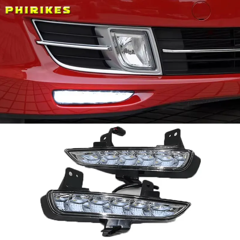 

2pcs For Mazda 6 Mazda6 GH Ruiyi 2009 2010 2011 2012 Front bumper LED Fog Light Daytime Running Light DRL Lamp