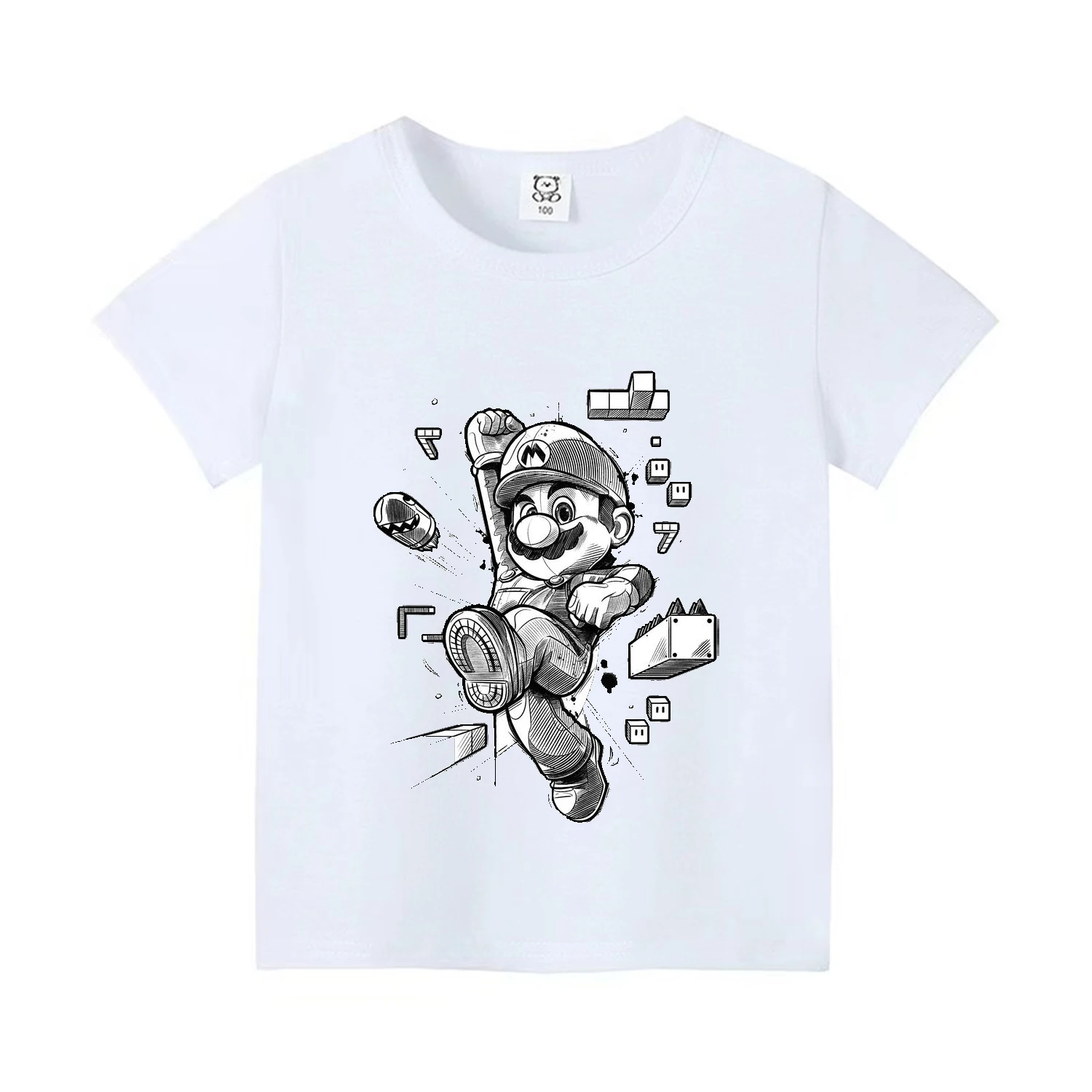 

2024 New Comics 3D Print Boys Girls T-Shirt Children Short Sleeved Summer Kids T Shirts Sports Shirt Family Clothes Cotton Tops