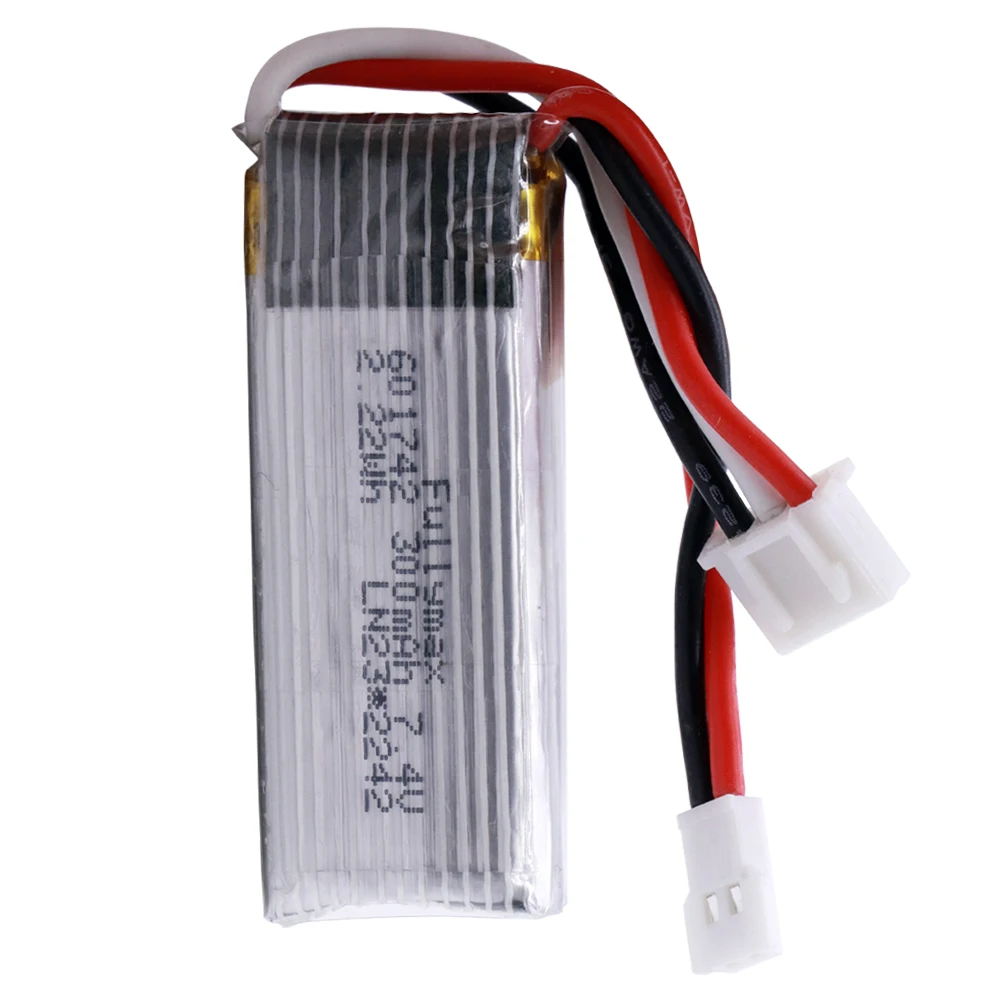 7.4V 300mah batteria con cavo di ricarica per WLToys F959 XK DHC-2 A600 A700 A800 A430 RC Aereo RTF pezzi di Ricambio 2s 7.4v batteria